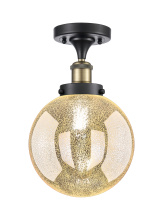 Innovations Lighting 616-1F-BAB-G208-8 - Beacon - 1 Light - 8 inch - Black Antique Brass - Semi-Flush Mount