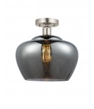 Innovations Lighting 616-1F-SN-G93-L - Fenton - 1 Light - 11 inch - Brushed Satin Nickel - Semi-Flush Mount