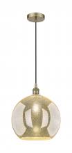 Innovations Lighting 616-1P-AB-G128-14 - Athens - 1 Light - 14 inch - Antique Brass - Cord hung - Pendant