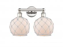 Innovations Lighting 616-2W-PN-G121-8RW - Farmhouse Rope - 2 Light - 17 inch - Polished Nickel - Bath Vanity Light