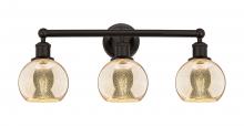 Innovations Lighting 616-3W-OB-G128-6 - Athens - 3 Light - 24 inch - Oil Rubbed Bronze - Bath Vanity Light
