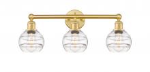 Innovations Lighting 616-3W-SG-G556-6CL - Rochester - 3 Light - 24 inch - Satin Gold - Bath Vanity Light