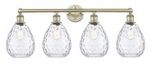 Innovations Lighting 616-4W-AB-G372 - Waverly - 4 Light - 35 inch - Antique Brass - Bath Vanity Light
