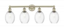 Innovations Lighting 616-4W-AB-G459-6CL - Preston Bulb - 4 Light - 33 inch - Antique Brass - Bath Vanity Light