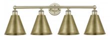 Innovations Lighting 616-4W-AB-MBC-8-AB - Berkshire - 4 Light - 35 inch - Antique Brass - Bath Vanity Light