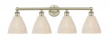 Innovations Lighting 616-4W-AB-NBD-75-NAT - Bristol Natural - 4 Light - 35 inch - Antique Brass - Bath Vanity Light