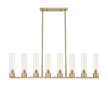 Innovations Lighting 617-8I-BB-G617-11CL - Boreas - 8 Light - 48 inch - Brushed Brass - Linear Pendant