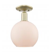 Innovations Lighting 716-1C-AB-G121-8 - Athens - 1 Light - 8 inch - Antique Brass - Semi-Flush Mount