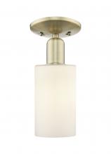 Innovations Lighting 716-1C-AB-G801 - Clymer - 1 Light - 4 inch - Antique Brass - Semi-Flush Mount