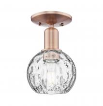 Innovations Lighting 716-1C-AC-G1215-6 - Athens Water Glass - 1 Light - 6 inch - Antique Copper - Semi-Flush Mount