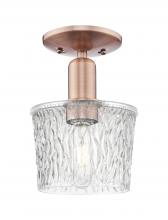 Innovations Lighting 716-1C-AC-G402 - Niagara - 1 Light - 7 inch - Antique Copper - Semi-Flush Mount