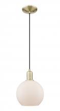 Innovations Lighting 716-1P-AB-G121-8 - Athens - 1 Light - 8 inch - Antique Brass - Cord hung - Mini Pendant