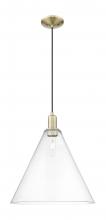 Innovations Lighting 716-1P-AB-GBC-162 - Berkshire Glass - 1 Light - 16 inch - Antique Brass - Cord hung - Mini Pendant