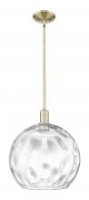 Innovations Lighting 716-1S-AB-G1215-14 - Athens Water Glass - 1 Light - 13 inch - Antique Brass - Stem hung - Mini Pendant