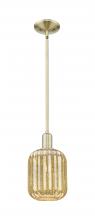 Innovations Lighting 716-1S-AB-G460-7ME - Preston Cylinder - 1 Light - 6 inch - Antique Brass - Mini Pendant