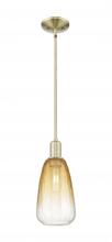 Innovations Lighting 716-1S-AB-G480-6AM - Brookhaven Almond - 1 Light - 6 inch - Antique Brass - Mini Pendant