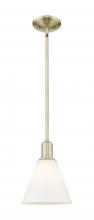 Innovations Lighting 716-1S-AB-GBC-81 - Berkshire Glass - 1 Light - 8 inch - Antique Brass - Stem hung - Mini Pendant