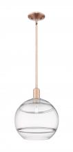 Innovations Lighting 716-1S-AC-G556-12CL - Rochester - 1 Light - 12 inch - Antique Copper - Stem hung - Mini Pendant