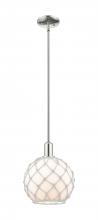 Innovations Lighting 716-1S-PN-G121-10RB - Farmhouse Rope - 1 Light - 10 inch - Polished Nickel - Stem hung - Mini Pendant