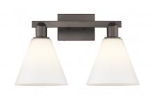 Innovations Lighting 716-2W-OB-GBC-81 - Berkshire Glass - 2 Light - 19 inch - Oil Rubbed Bronze - Bath Vanity Light