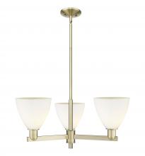Innovations Lighting 716-3CR-AB-GBD-751 - Bristol - 3 Light - 29 inch - Antique Brass - Stem hung - Pendant
