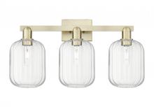 Innovations Lighting 716-3W-AB-G460-7CL - Preston Cylinder - 3 Light - 26 inch - Antique Brass - Bath Vanity Light