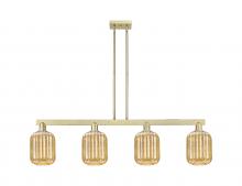 Innovations Lighting 716-4I-AB-G460-7ME - Preston Cylinder - 4 Light - 48 inch - Antique Brass - Stem hung - Island Light