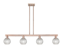 Innovations Lighting 716-4I-AC-G122C-6CL - Athens - 4 Light - 49 inch - Antique Copper - Stem hung - Island Light