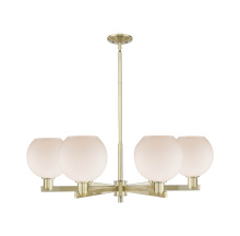 Innovations Lighting 716-6CR-AB-G121-8 - Athens - 6 Light - 38 inch - Antique Brass - Stem hung - Chandelier