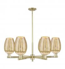 Innovations Lighting 716-6CR-AB-G457-6ME - Preston Flute - 6 Light - 24 inch - Antique Brass - Chandelier