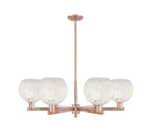 Innovations Lighting 716-6CR-AC-G1216-8WM - White Mouchette - 6 Light - 38 inch - Antique Copper - Stem hung - Chandelier