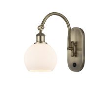 Innovations Lighting 918-1W-AB-G121-6 - Athens - 1 Light - 6 inch - Antique Brass - Sconce