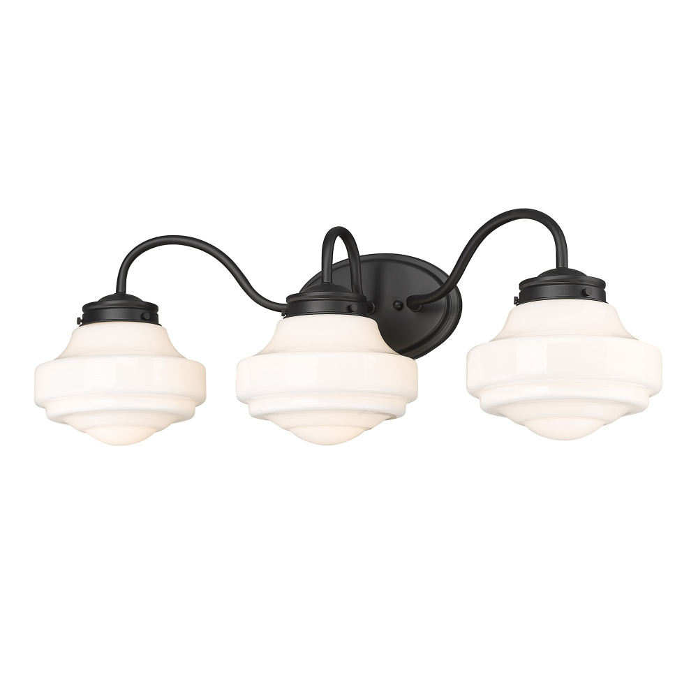 Golden Lighting Ingalls 3-light Vanity in Matte Black