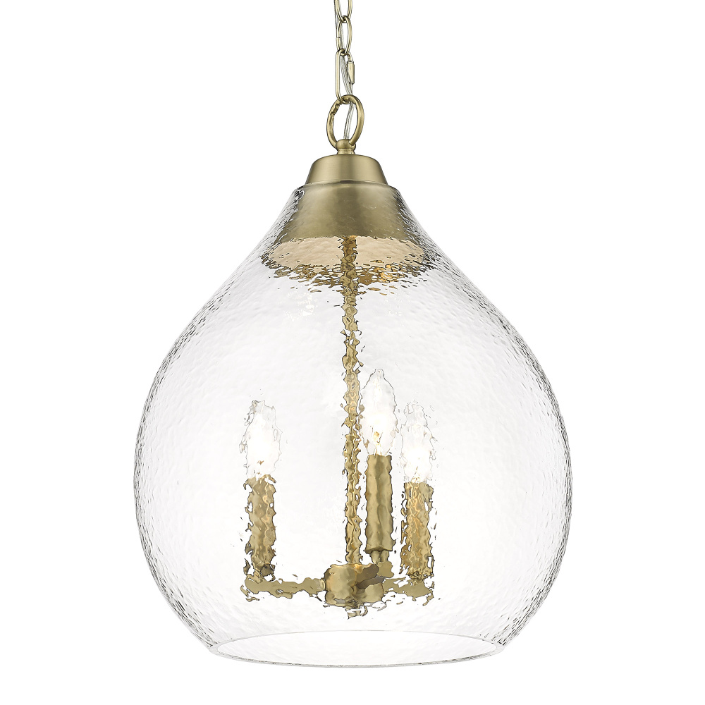 Golden Lighting Ariella 3-light Pendant in Brushed Champagne Brass