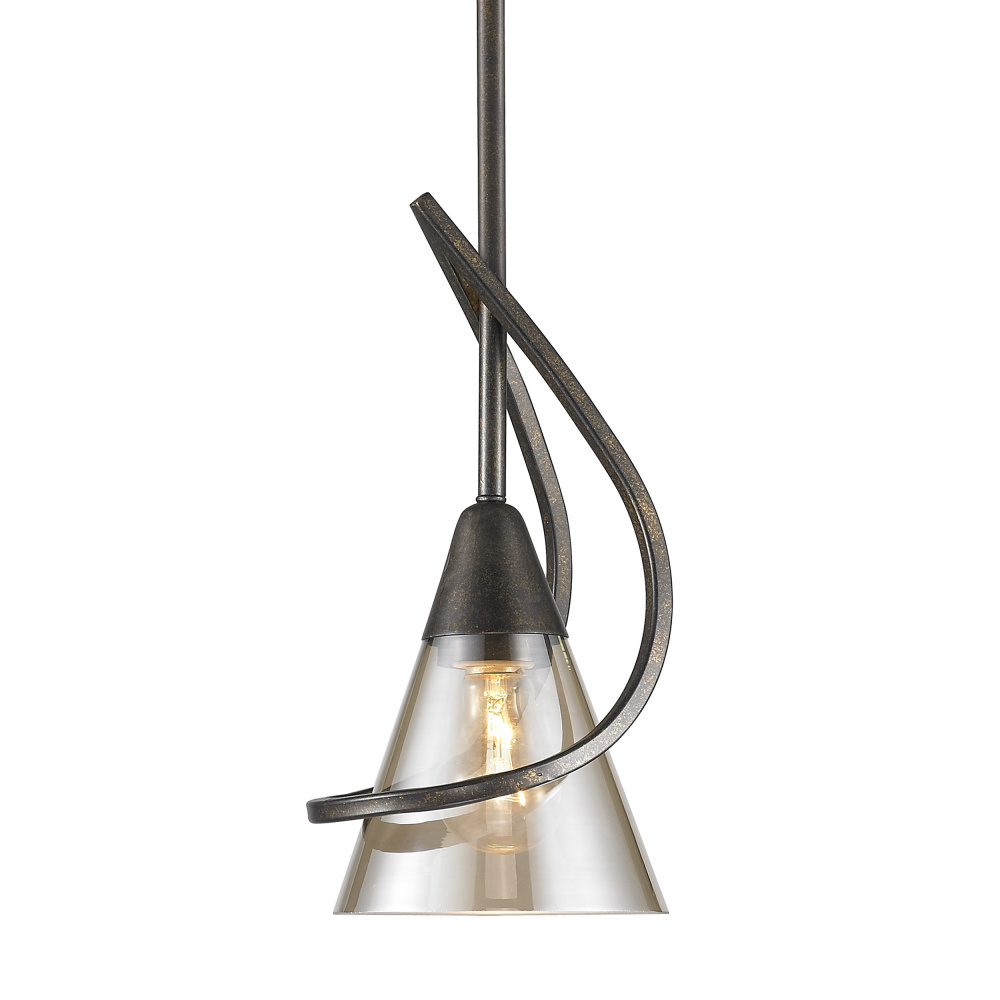 Wry Lighting Olympia 1-light Pendant in Burnt Sienna