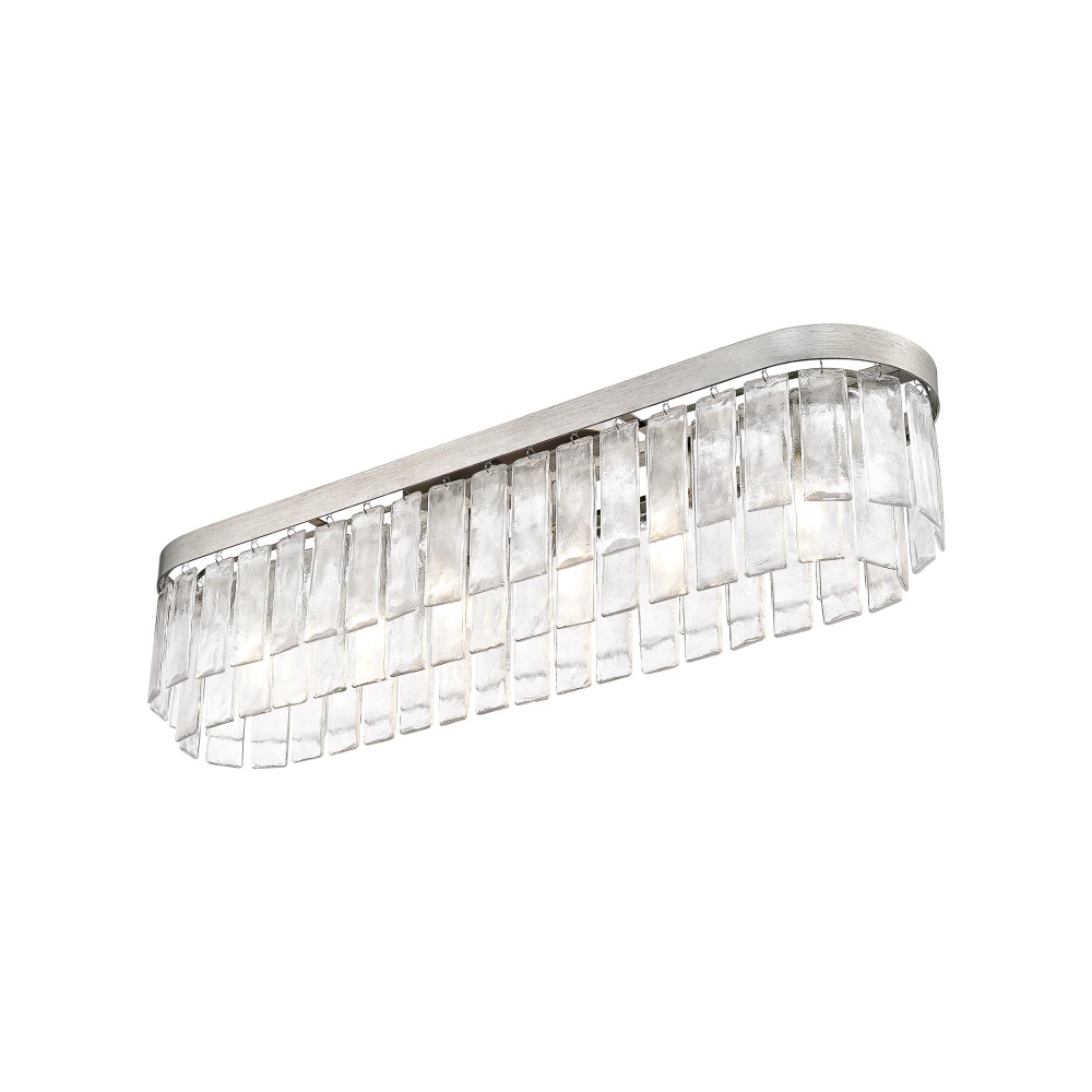 Golden Lighting Ciara 6-light Flush Mount in Peruvian Silver