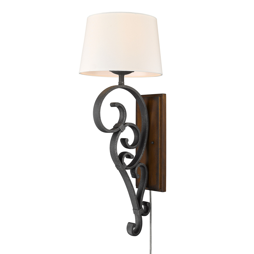 Wry Lighting Madera 1-light Wall Sconce in Black Iron