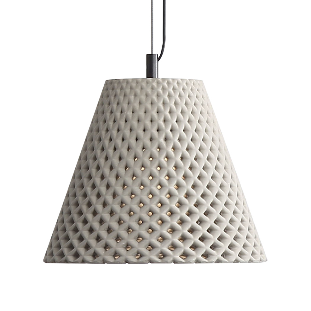 Golden Lighting Clarus 10in Integrated LED Pendant in Grey Cement