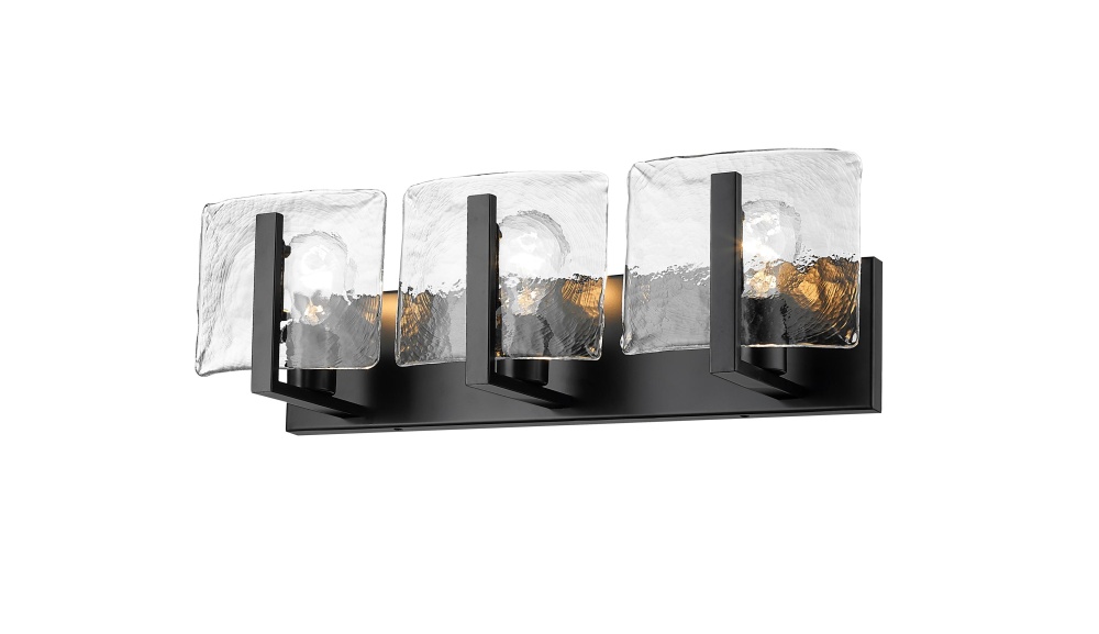 Golden Lighting Aenon 3-light Vanity in Matte Black