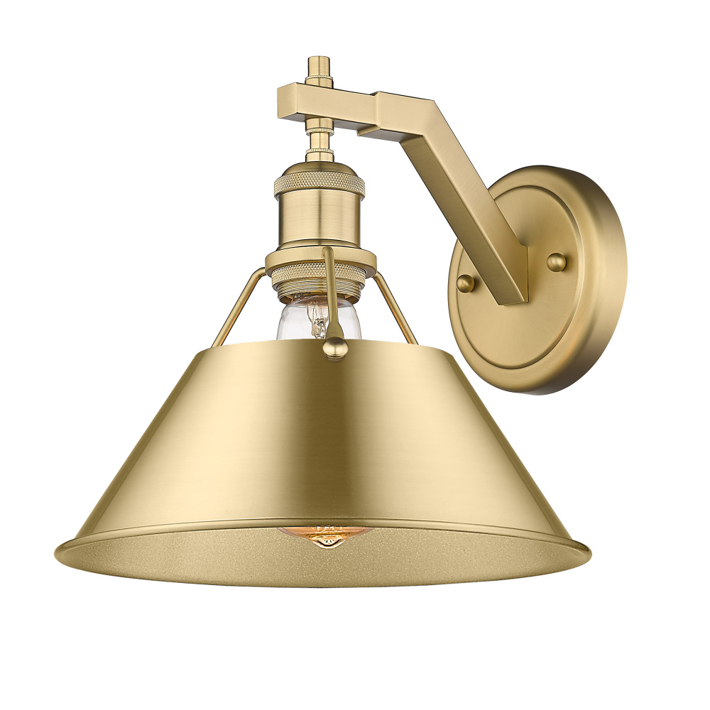 Yep by Golden Lighting Orwell 1-light Wall Sconce in Brushed Champagne Brass