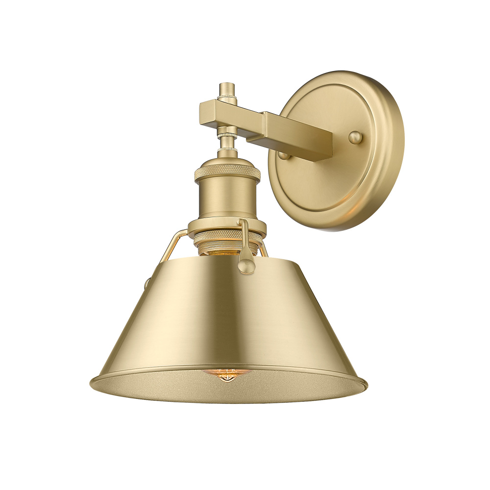 Yep by Golden Lighting Orwell 1-light Vanity in Brushed Champagne Brass