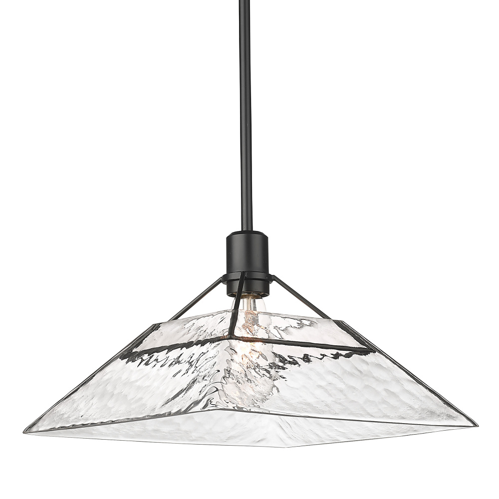 Golden Lighting Kepler 1-light Pendant in Matte Black