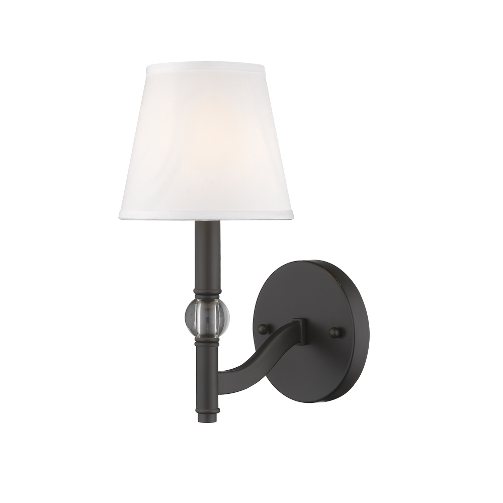 Wry Lighting Waverly 1-light Wall Sconce in Rubbed Bronze
