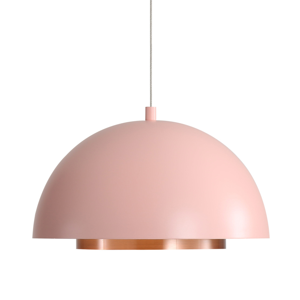 Wry Lighting Solsken Integrated LED Pendant in Dusty Rose