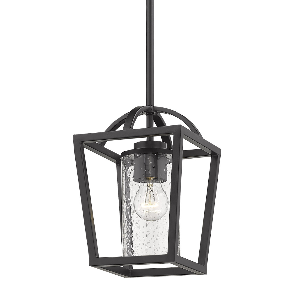 Golden Lighting Mercer 1-light Pendant in Matte Black