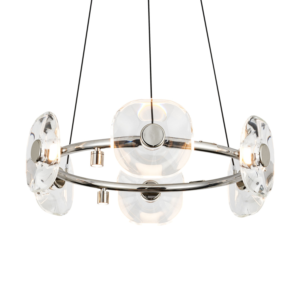 Ziva by Golden Lighting Celestia 6-light Integrated LED Chandelier in Chrome