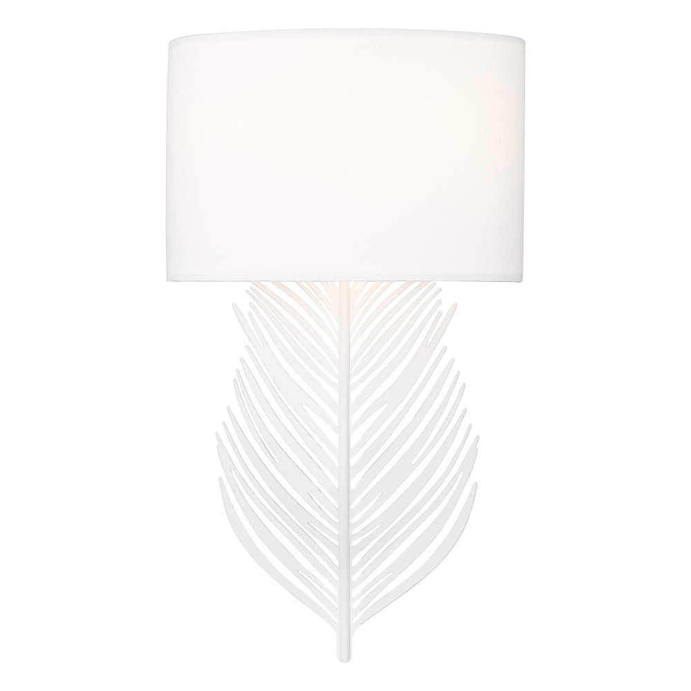 Golden Lighting Cay 2-light Wall Sconce in Matte White
