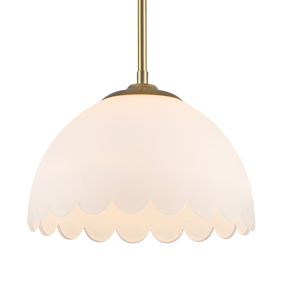 Golden Lighting Dorinda 1-light Pendant in Brushed Champagne Brass