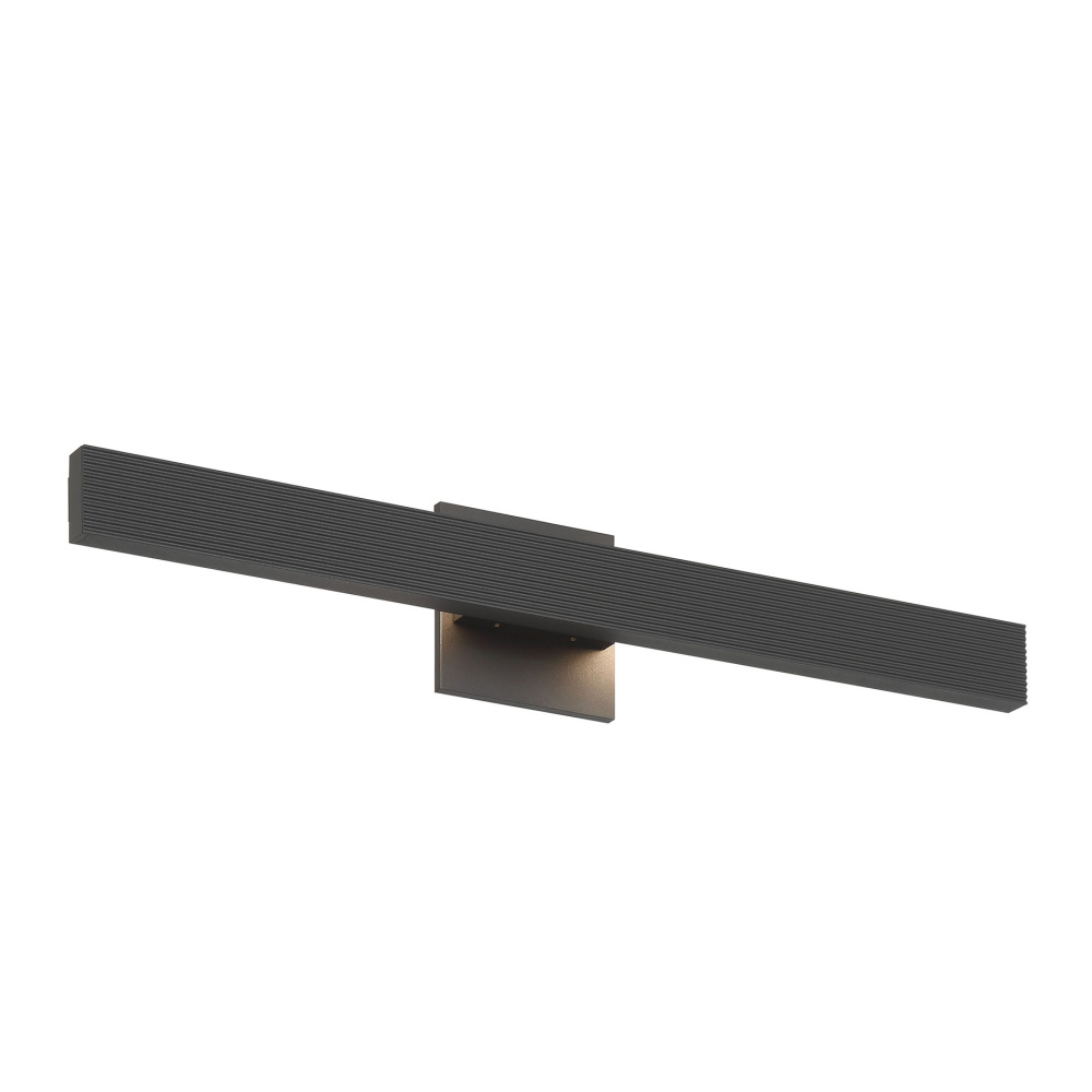 Golden Lighting Enso Integrated LED 24&#34; Outdoor Wall in Textured Black