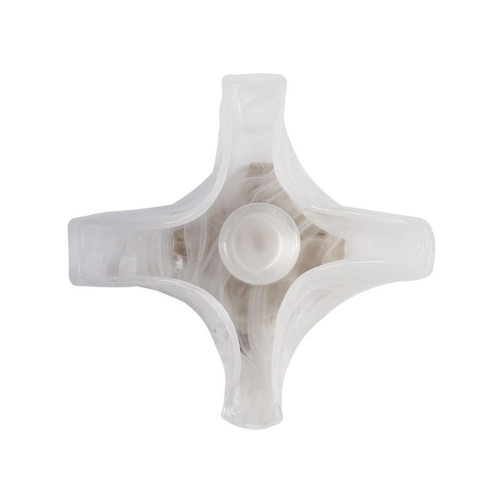 Golden Lighting Glacier Integrated LED Wall Sconce in Polished Nickel